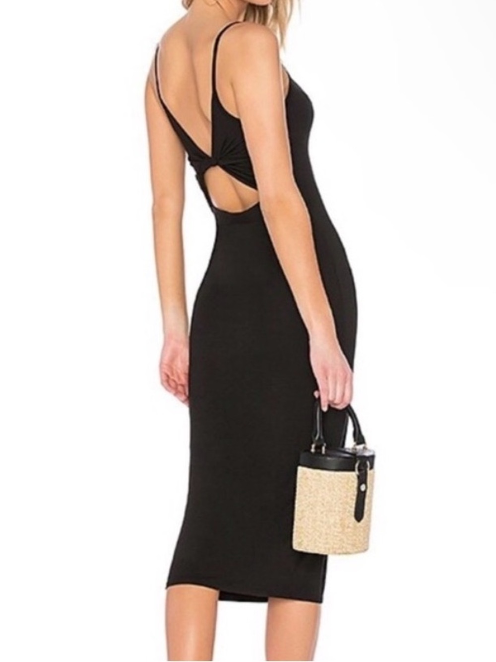 Enza Costa Cut Out Twist Back Dress L